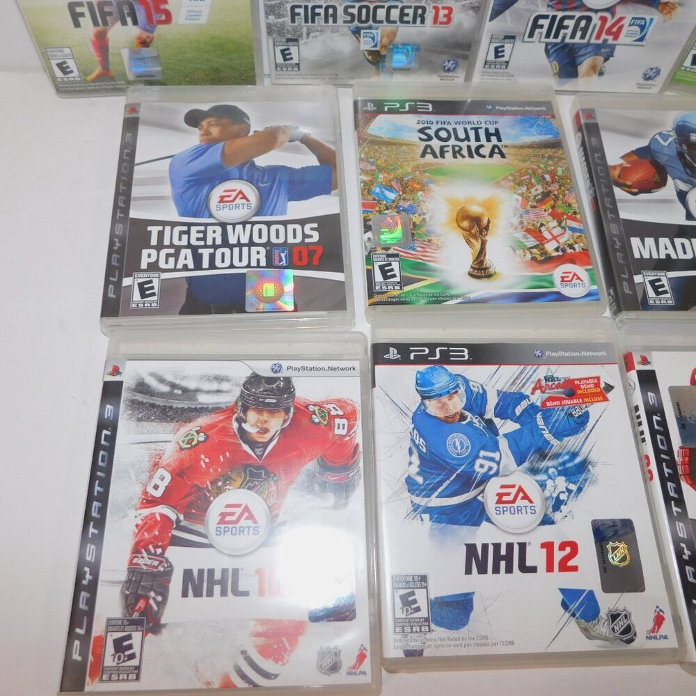 PS3 Lot 10 Sony Sports Video Games Hockey NHL FIFA Soccer PGA Golf NFL Football - Picture 4 of 5